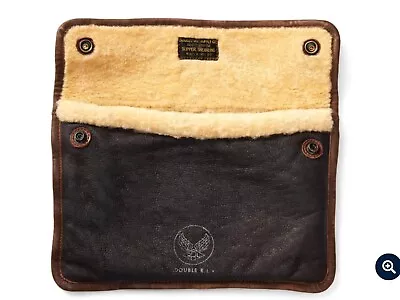 RRL Ralph Lauren Military B-3 Inspired Italian Lamb Shearling Laptop Case • $590