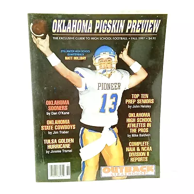 Oklahoma Pigskin Preview Magazine 1997 High School Football Matt Holliday MLB • $39.99