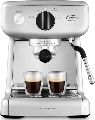 $199 • Buy Sunbeam EM4300S Mini Barista Coffee Machine Espresso, Latte & Cappuccino 1Yr Wty