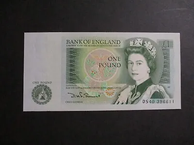 Bank Of England £1 Note - D.h.f.somerset - Ds40 396611 - Uncirculated Condition • £6