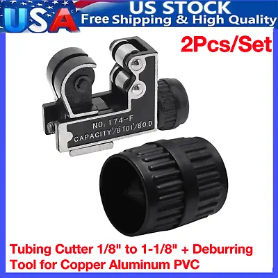 Mini Pipe Tubing Cutter Deburring Tool Copper Brass Aluminum Cutting HVAC Plumb • $13.99