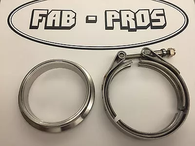 $34.95 • Buy Downpipe V-band Flange And Clamp For Borg Warner EFR Turbo Discharge 304SS Vband