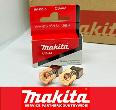 2PC GENUINE MAKITA CB441/CB442 CARBONBRUSHES 36V/Twin 18V LXT CIRCULARSAW DHS710 • £8.86