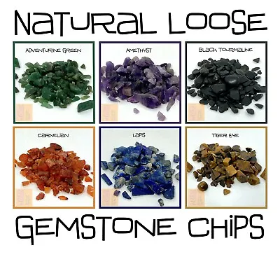 Crystal Gemstone Chips *Natural Small Gem Stones *Choose Quantity *Chakra Reiki • £4.89