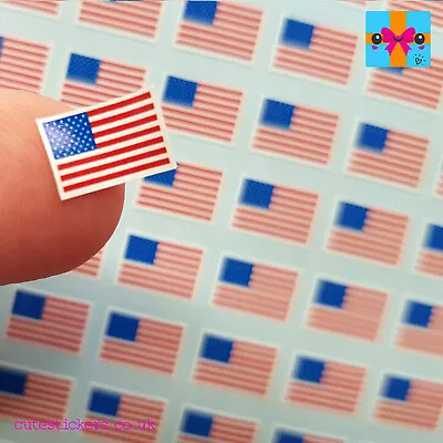 American Flag Stickers United States Of America USA Mini Project Planner Decals • £2.75