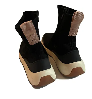 ZARA SOCK-STYLE HIGH-TOP SNEAKERS WOMAN Sz 6 EUR 36 • $29.98