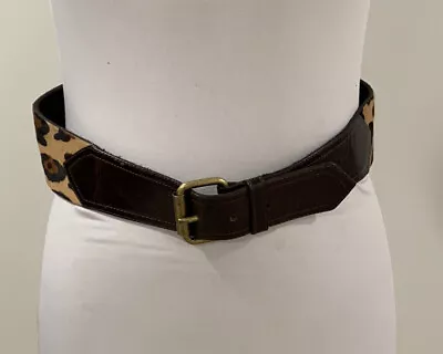 B-Low The Belt Leopard Print Pony Hair Belt Size S • $35