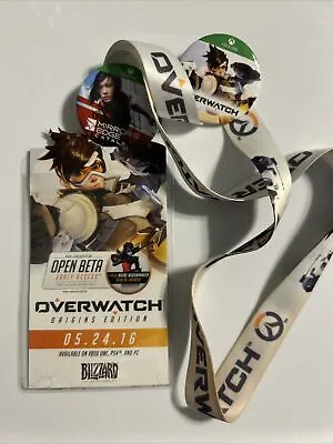 Overwatch Launch Lanyard And Preorder Bonus Rare With Pins • $14.99