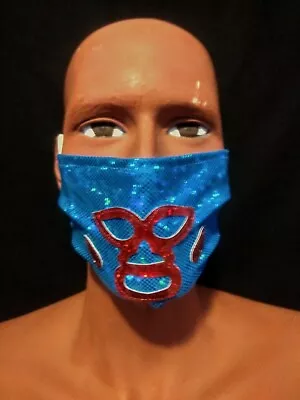 Nacho Libre (very Rare) Luchador/wrestler Facemask!! Great Design! Handmade! • $14.99