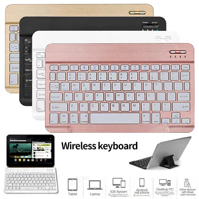 Rechargeable Bluetooth Wireless Keyboard For IPad Samsung IOS Android Tablet AU • $18.99