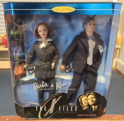 Barbie & Ken The X Files Gift Set 1998 Collector Edition Scully & Mulder Mattel • $39.98