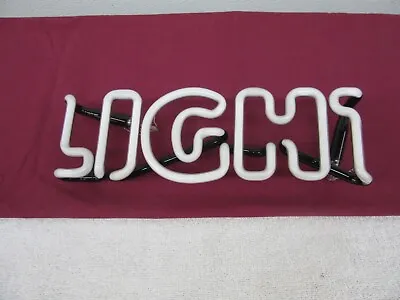 Vintage Bud Light  LIGHT  Piece Only Neon Sign Part • $35