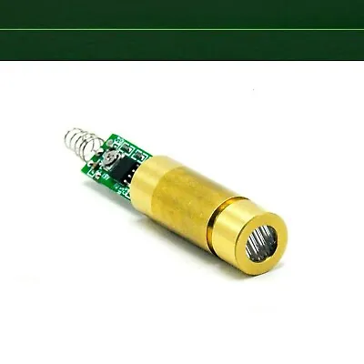 Line 532nm 5mW Green Laser Diode Module Brass 3.7-5V Driver Bright Light • £7.66