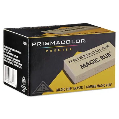 Prismacolor 73201 MAGIC RUB Rectangular Eraser For Pencil/Ink Marks (1-DZ) New • $15.20