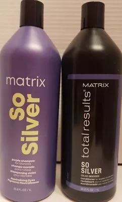 Matrix So Silver Shampoo And Conditioner Both 33.8oz Sealed. NEW PACK • $45