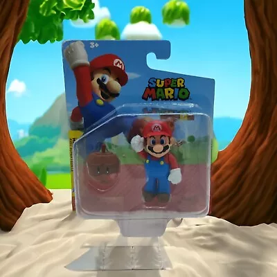 Jakks World Nintendo Super Mario Raccoon W Leaf 2.5  Figure Collectible  • $11.99