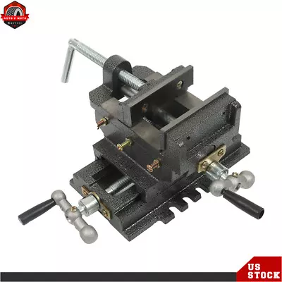 4  Cross Drill Press Vise X-Y Clamp Heavy Machine Slide Metal Milling 2 Way New • $43.12