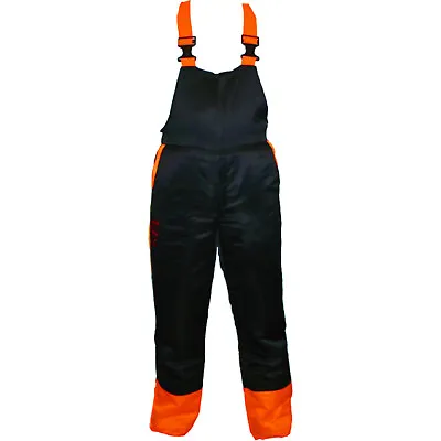 Chainsaw Bib Brace Trousers Dungarees Forestry Safety Protective Large 34/38 • £70.28