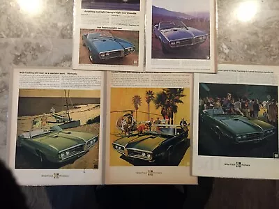 1968 Pontiac Firebird*Lot Of 5 *convertible V-8 4 Speed  *Original* Car Ad Print • $14.99