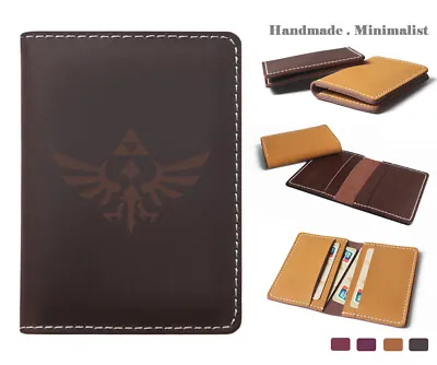 Legend Of Zelda Genuine Leather Money Wallet Minimalist Thin Credit Card Holder • $16.99