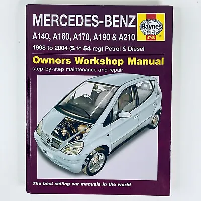 Mercedes Benz A Class 1998 To 04 Workshop Manual Haynes Cars Repairs Mechanics • $31.97