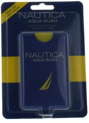 Nautica Aqua Rush By Nautica For Men Mini EDT Cologne Spray 0.67oz NIB • $8.63
