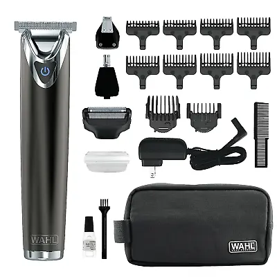 WAHL Stainless Steel Lithium Ion 2.0+ Slate Beard Trimmer For Men - Electric Sha • $227.37