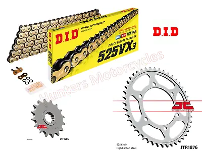 Yamaha YZF R6 (2006 To 2020) DID Gold X-Ring Chain And JT Sprockets Kit Set • $130.52