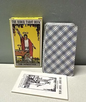 Vintage 1971 The Rider Tarot Deck Arthur Waite 78  Instructions Complete 70s • $29.99