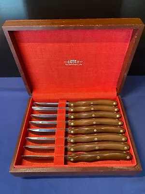 $79.99 • Buy Set Of 8 Cutco (Model #59) Steak Knives In Original Wooden Case