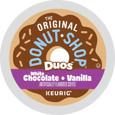 The Original Donut Shop K Cup Duos White Chocolate Vanilla K Cup Pods 72 Count • $39.99