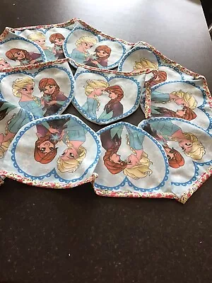 “Frozen “Theme Fabric Double Sided Bunting ( Brand New) FREE POST • £15