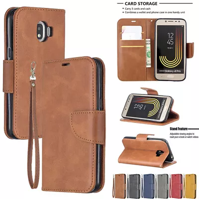 Samsung Galaxy J5 J7 2017 & J2Pro 2018 Leather Wallet Flip Card Cover Stand Case • $14.89