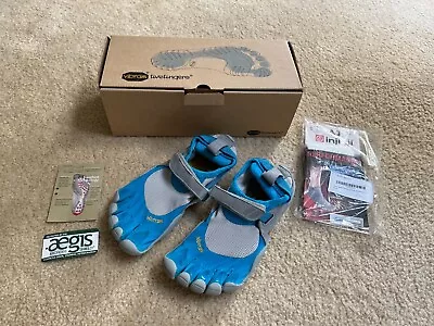 Vibram FiveFingers Treksport Shoes W4456 Women's Size 39 Blue/Grey - Hardly Worn • $39.99