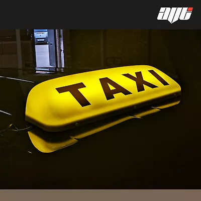 23  Led Magnetic Taxi Roof Sign Light Yellow  Taxi Meter Topsign Cab Light • $60.58