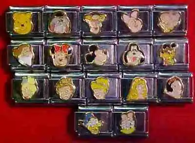 Disney 9mm Italian Add-A-Link Charms Stainless Steel 17 Different You Choose • $9.95