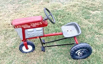 Great Find! 60's Vintage Red AMF Metal Pedal 400 Trac Drive Pedal Tractor Works • $299.99