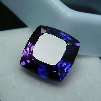 Extremely Rare Natural Purple Tanzanite 7 Ct Square Cushion CERTIFIED Gemstone • £13.66