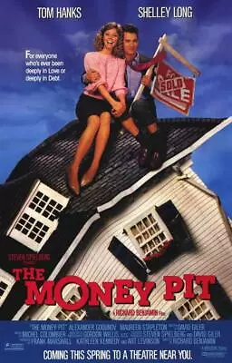 THE MONEY PIT Movie POSTER 11 X 17 Tom Hanks Shelley Long Joe Mantegna A • $11.95