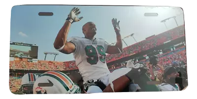 NFL JASON TAYLOR 99 Miami Dolphins Metal License Plate Tag PICTURE FRAME  • $7.99