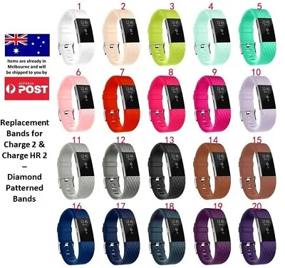 $8.95 • Buy New Replacement Silicone Wrist Band For Fitbit Charge 2 / Charge HR 2