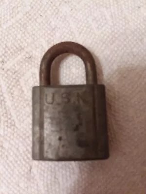 USA Navy Padlock War Era No Key Chicago Lock Co • $9.99