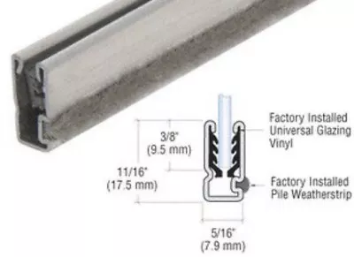 CRL BS1M Mill Universal CRL - Sash Storm Window Frame 48” Long • $26.65