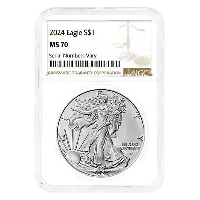 2024 1 Oz Silver American Eagle NGC MS 70 • $50.12