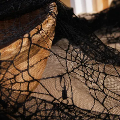 DIY Tulle Spider Web Net Fabric Mesh Lace Dressmaking Halloween Costume Sewing • $8.99