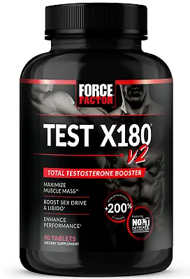 Force Factor Test X180 V2 - Male Testosterone Booster And Muscle Builder For Men • $64.99