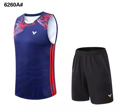 VICTOR Adult Kid Sports Suit Tennis Table Badminton Clothes Set T Shirts+shorts • $32