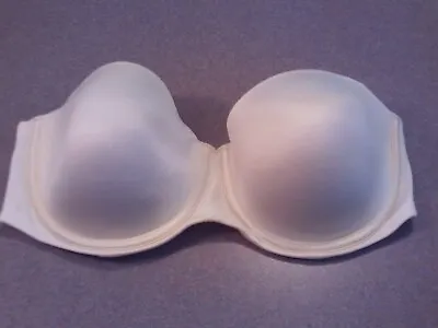  Maidenform 07130 Pure Genius Strapless Bra Ivory Size 38C • $10.95