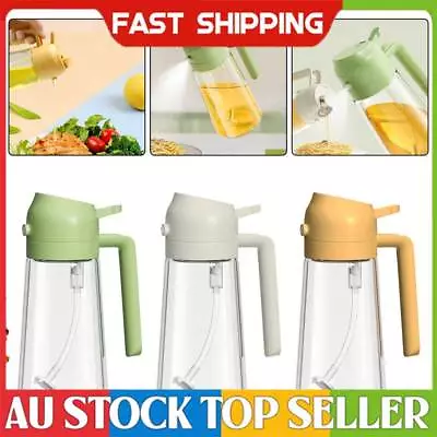 2-in-1 Glass Oil Sprayer And Dispenser Spray Bottle Cooking Dispensers AU • $14.61