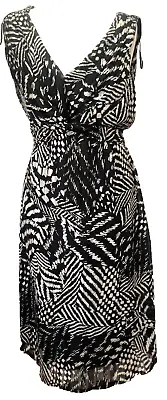 Moda George BNWT Black & White Patterned Dress Size 18 Woman S Clothes Wedding • $12.62